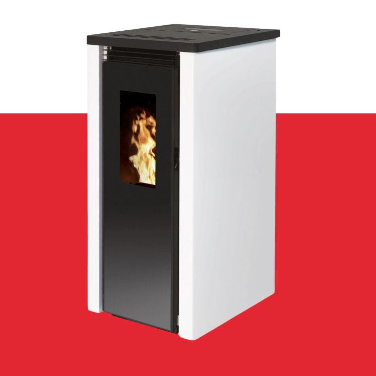 Interstoves Poele A Bois Le Havre GENOVA Blanc