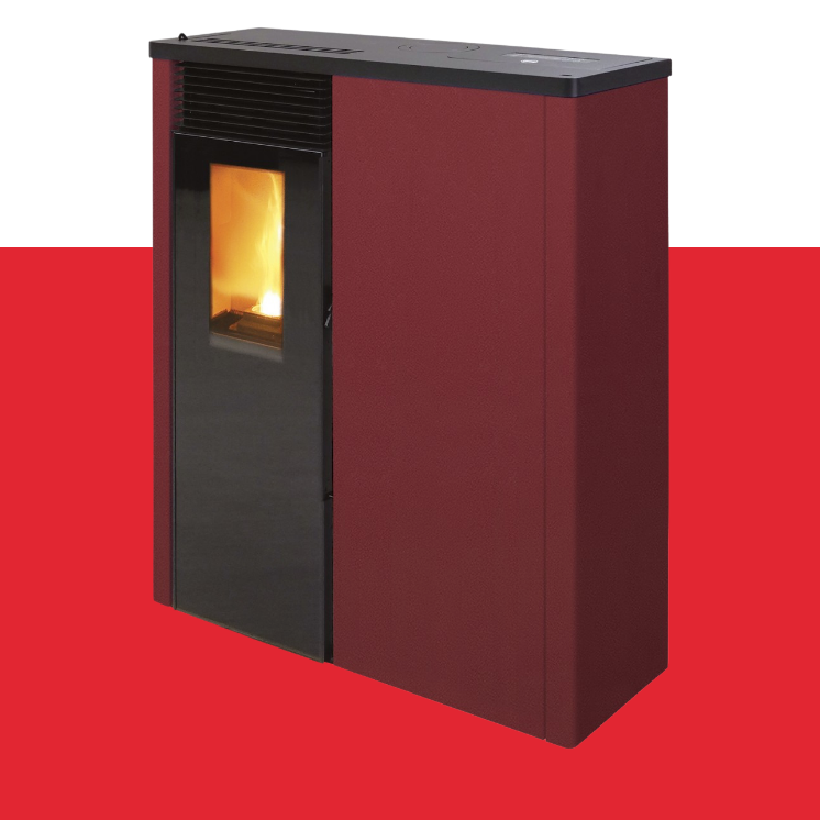 Interstoves Poele A Bois Le Havre MILANO ROUGE