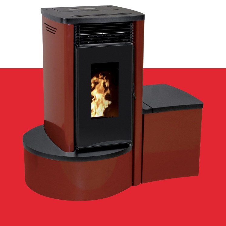 Interstoves Poele A Bois Le Havre PALERMO Rouge
