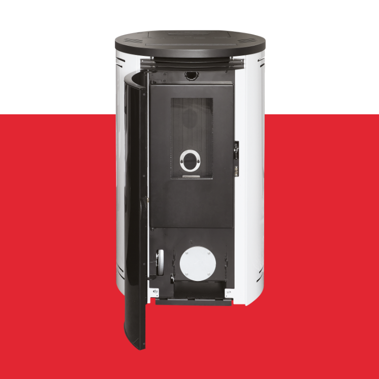 Interstoves Poele A Bois Le Havre Poele 4 Vue Face Ouvert 1