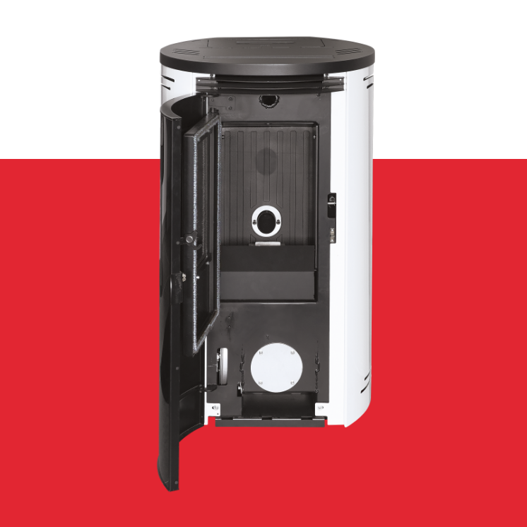 Interstoves Poele A Bois Le Havre Poele 4 Vue Face Ouvert 2 Portes