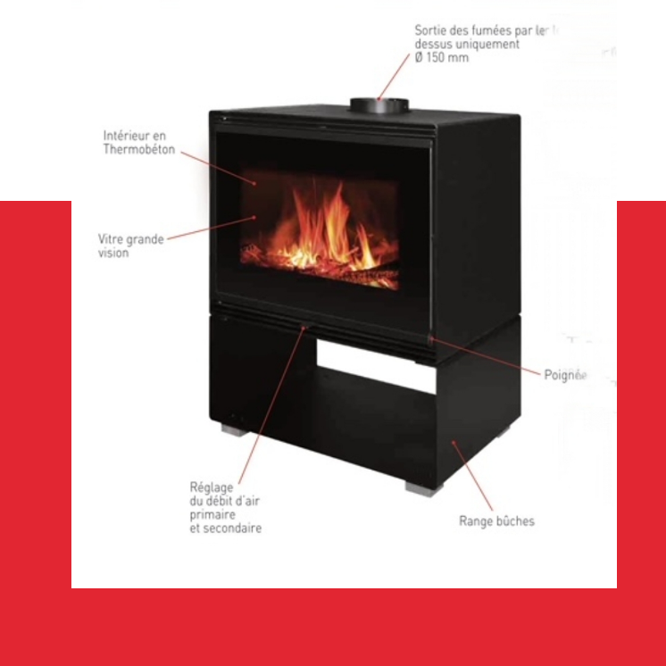 Interstoves Poele A Bois Le Havre VALERIA 